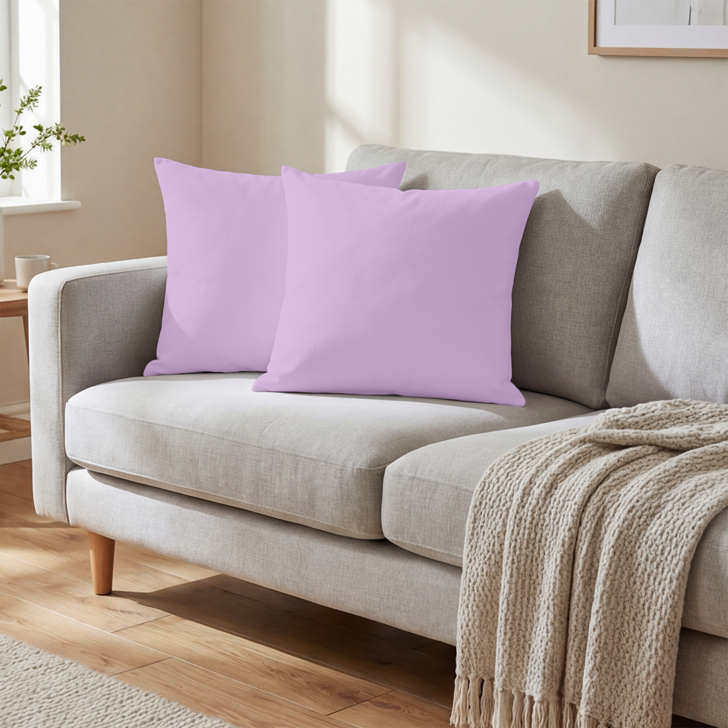 Lilac Cushion Covers