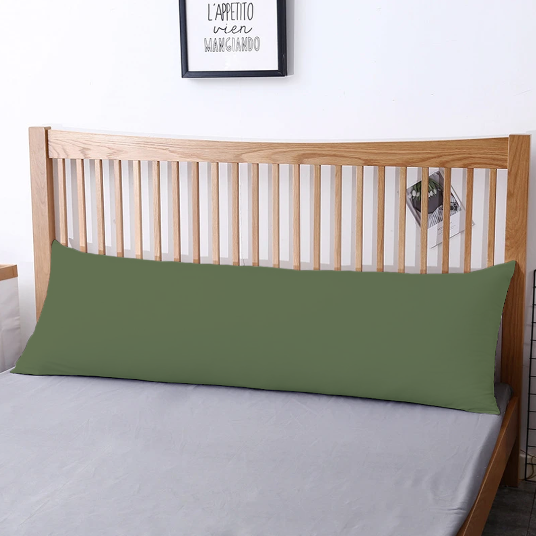 Moss Green Body Pillow cases