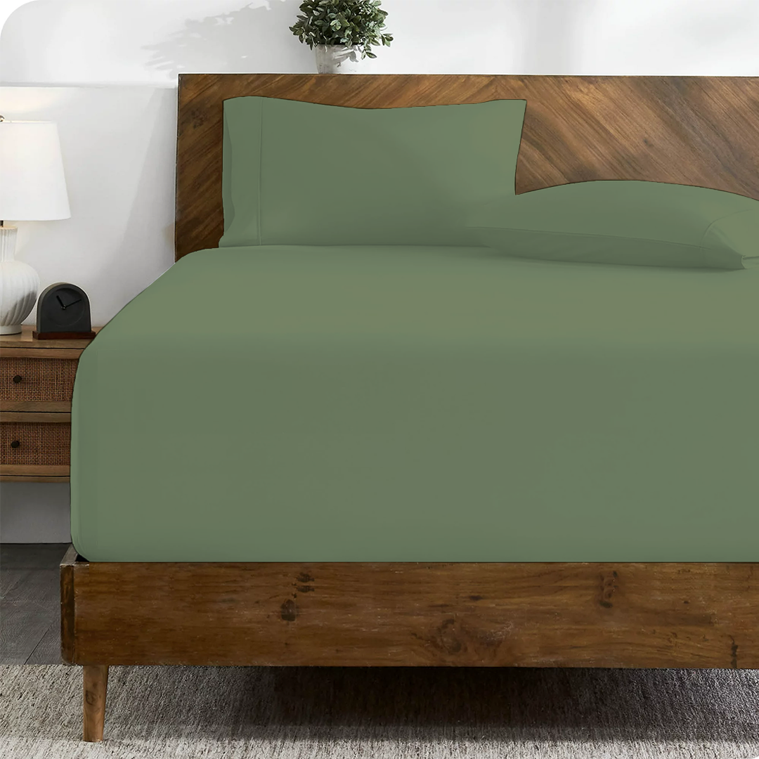 Moss Green Fitted Bedsheets