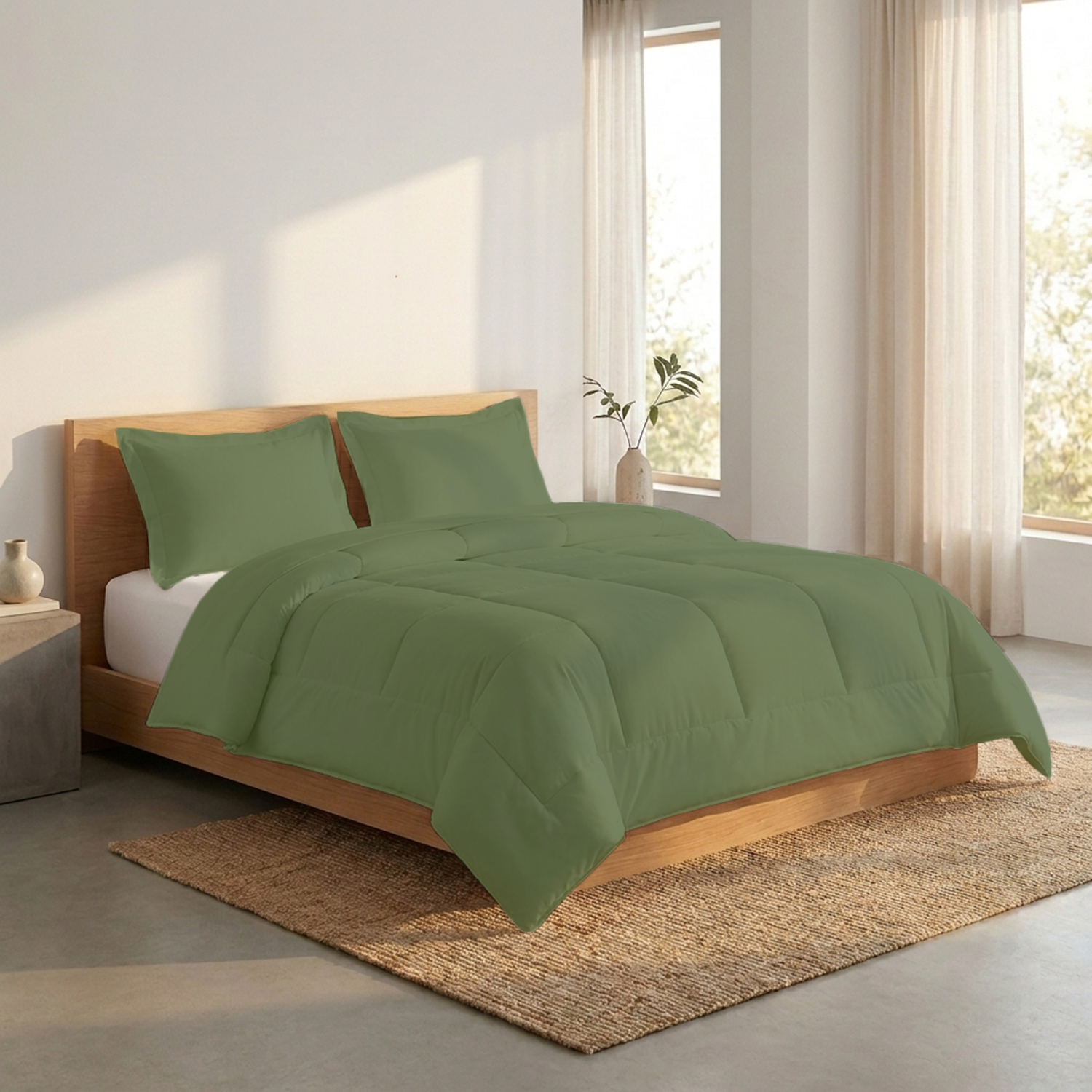 Moss Green 150 GSM Comforter