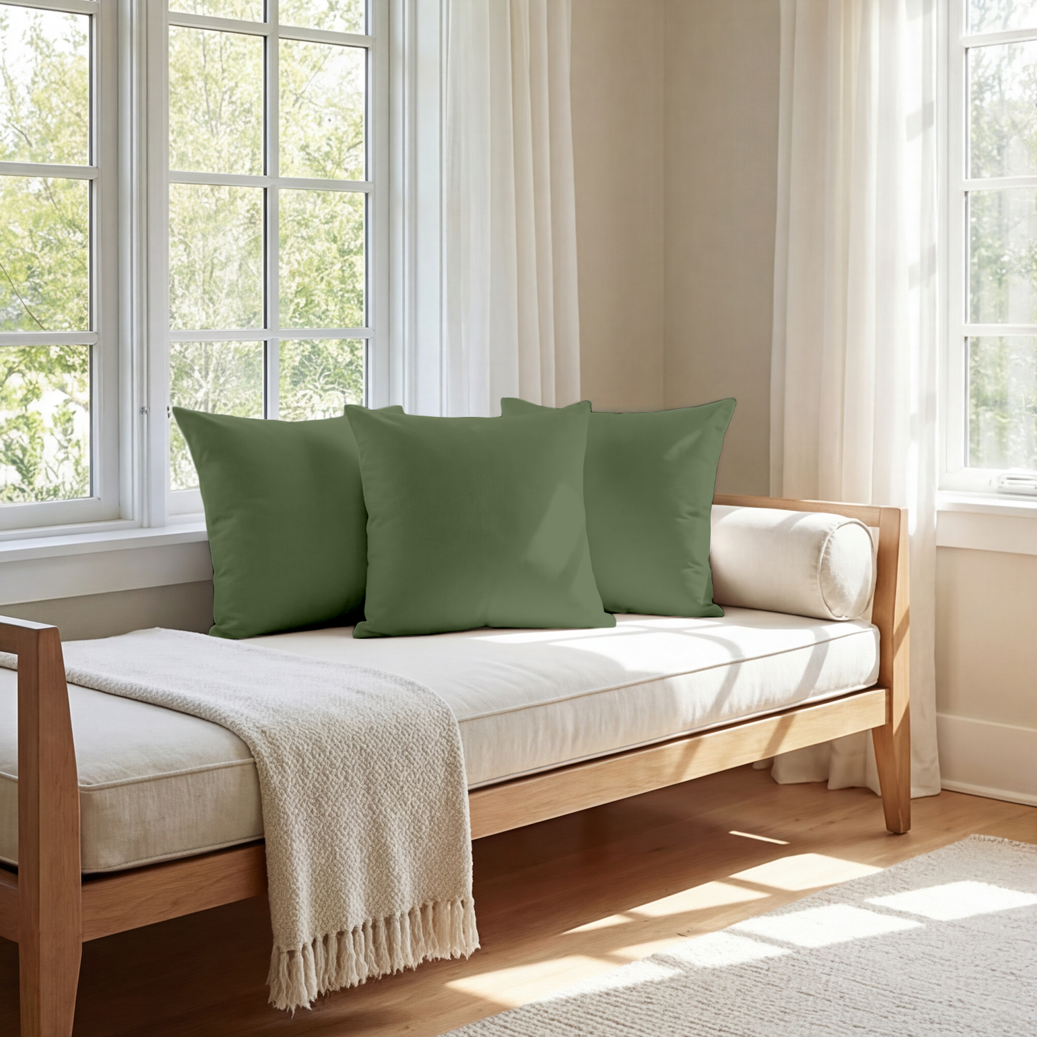 Moss Green Cushion Covers