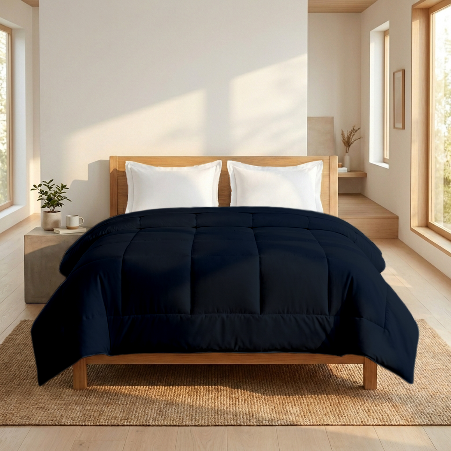 Navy Blue 100 GSM AC Comforter