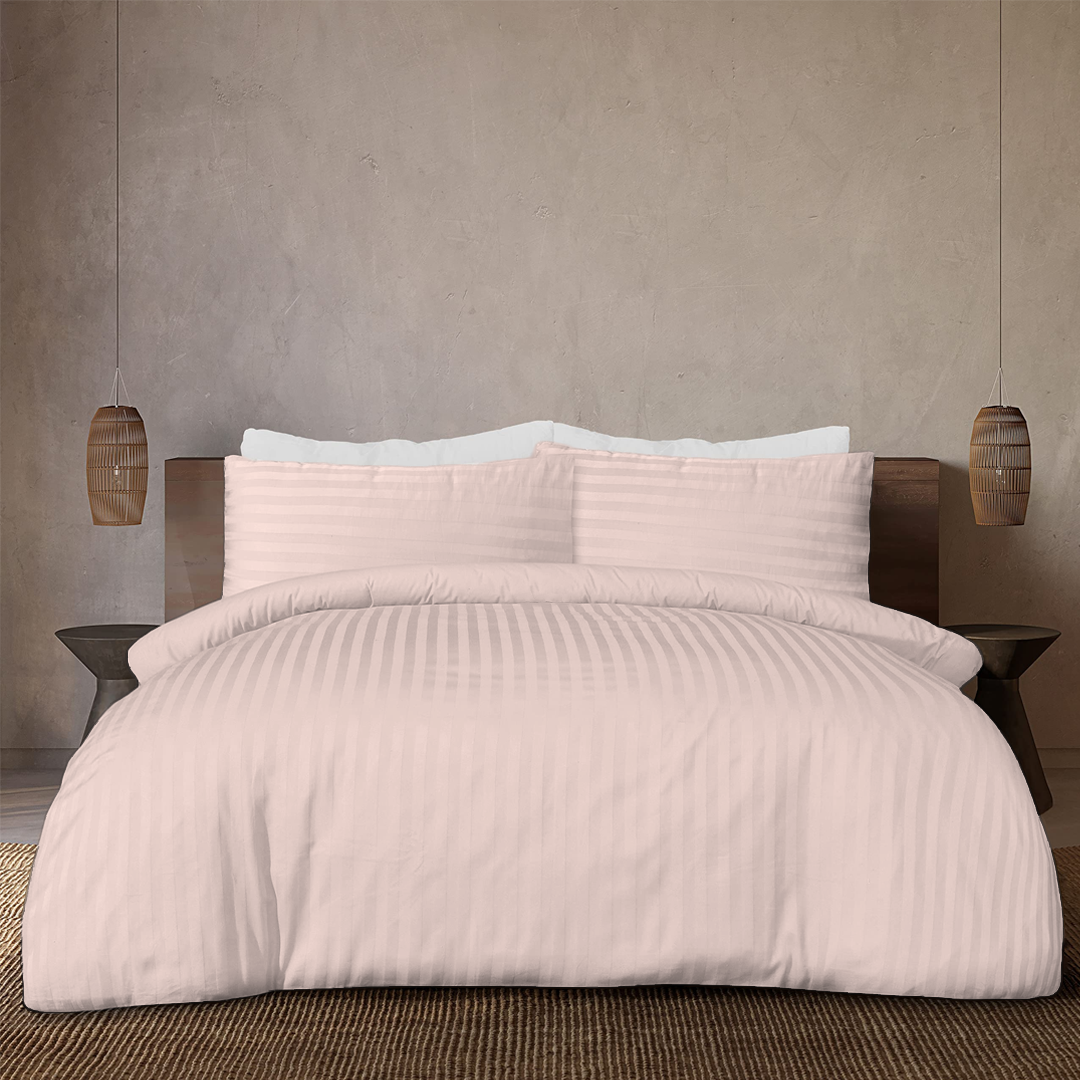 Peach Stripe Duvet Covers
