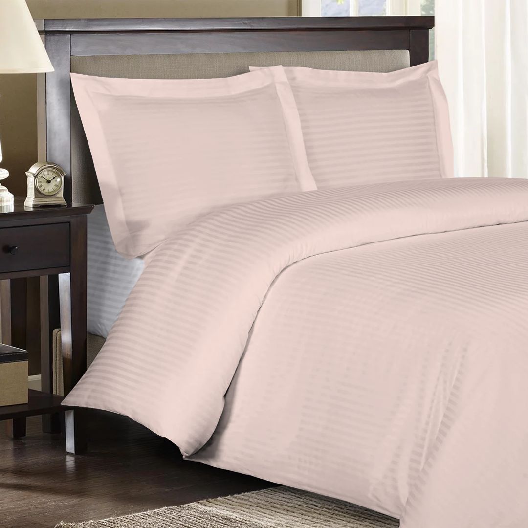 Peach Stripe Duvet Covers