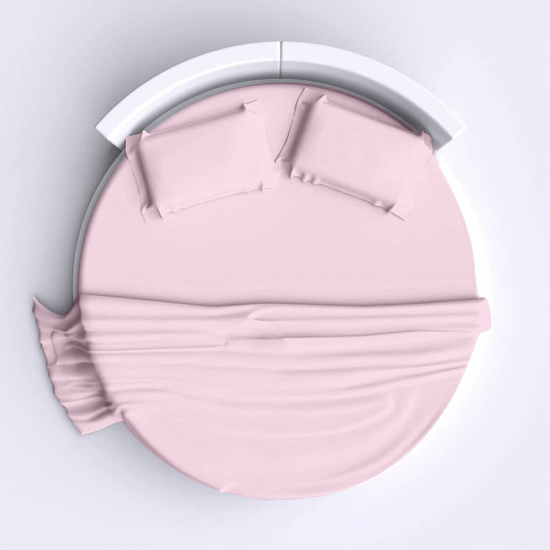 Pink Round Bed Sheets