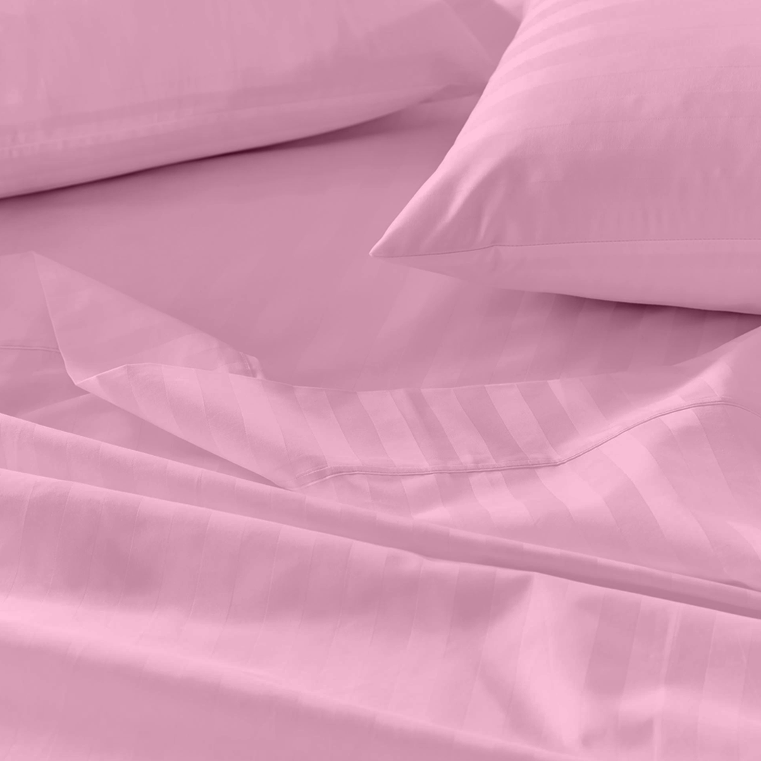 Pink Stripe Bed Sheet Sets