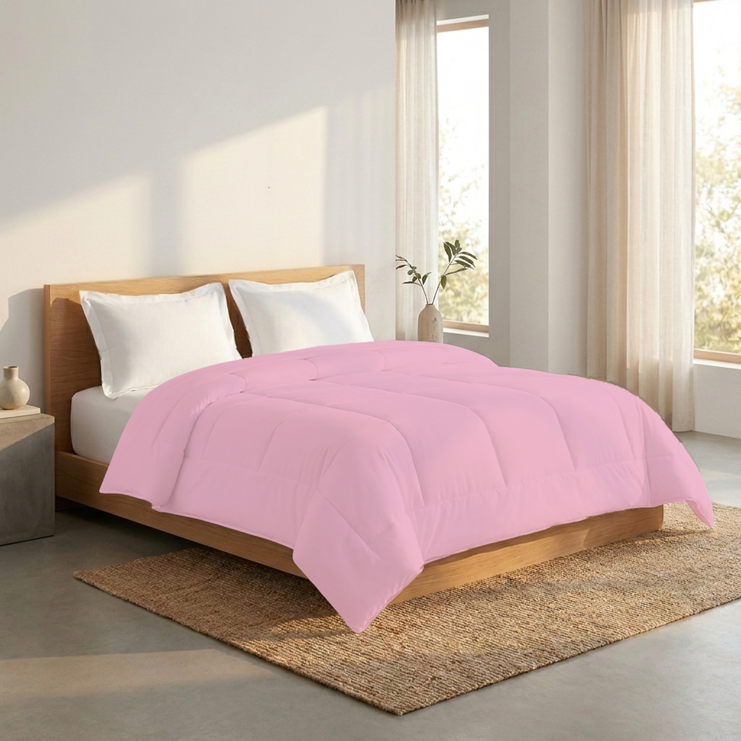 Pink 100 GSM AC Comforter