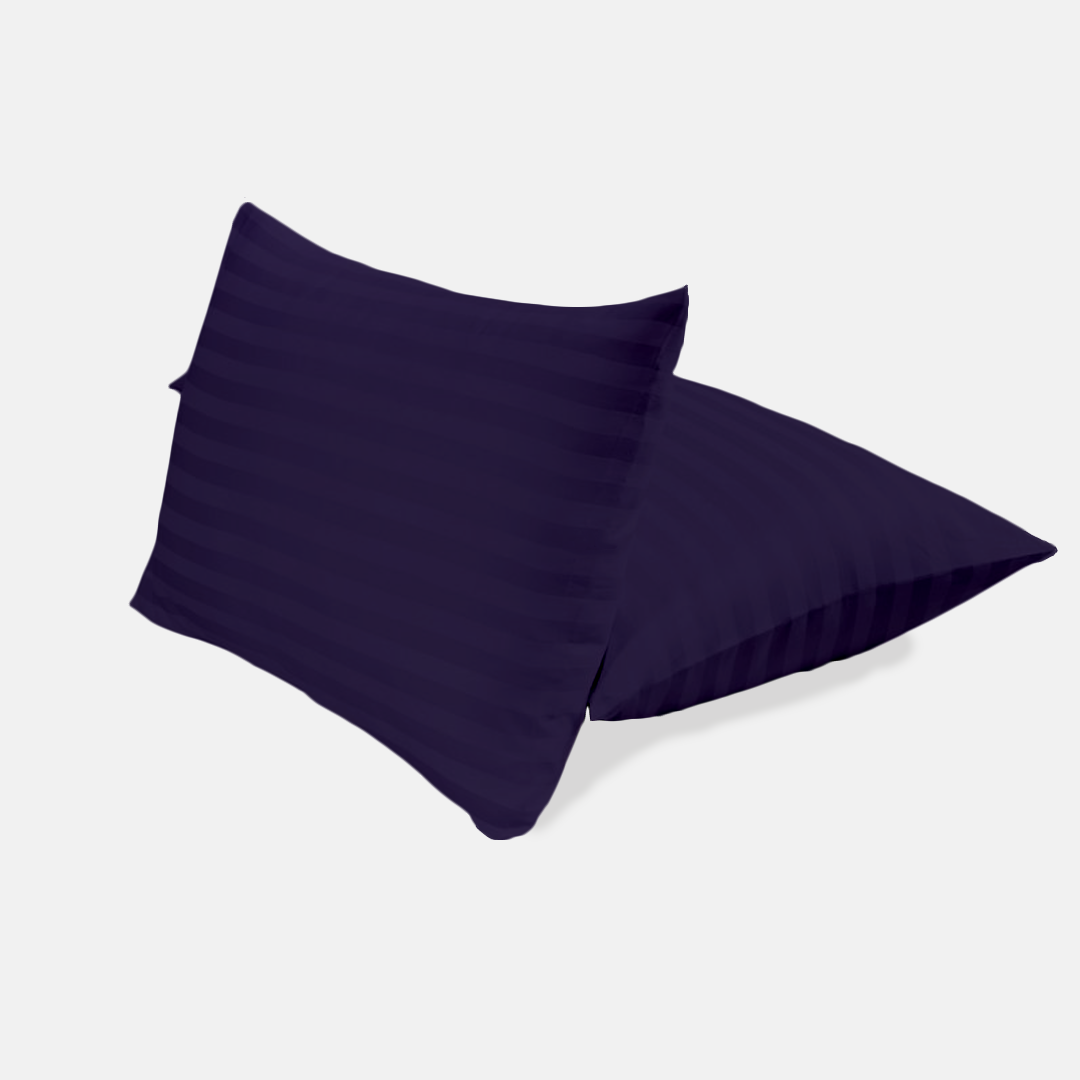 Purple Stripe Pillow Covers