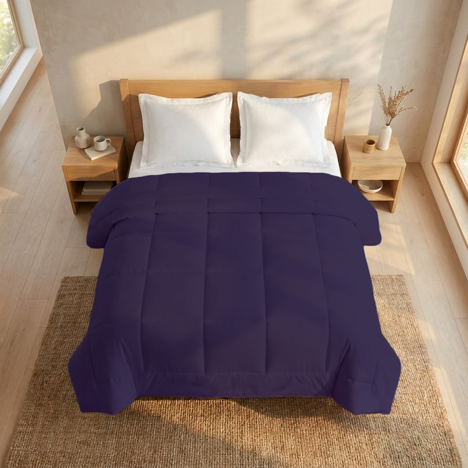 Purple 100 GSM AC Comforter
