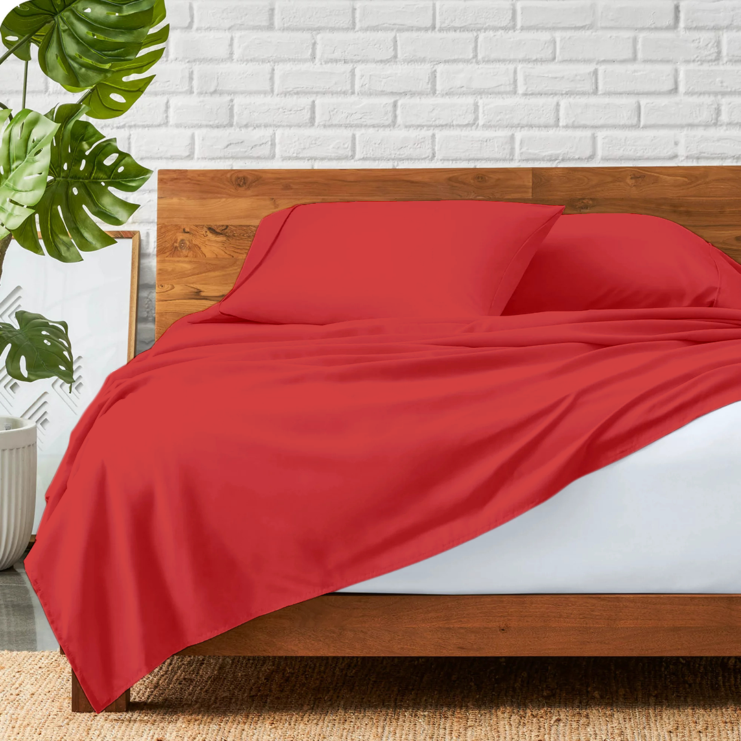 Red Bed Sheets