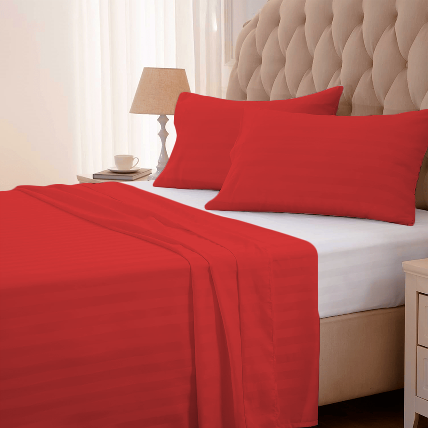 Red Stripe Bed Sheets