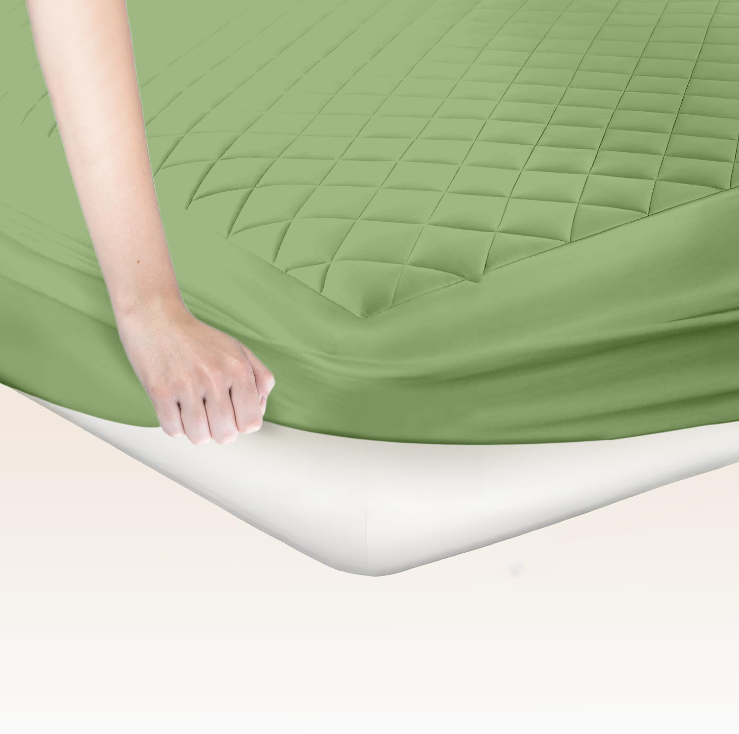 Sage Green Mattress Topper