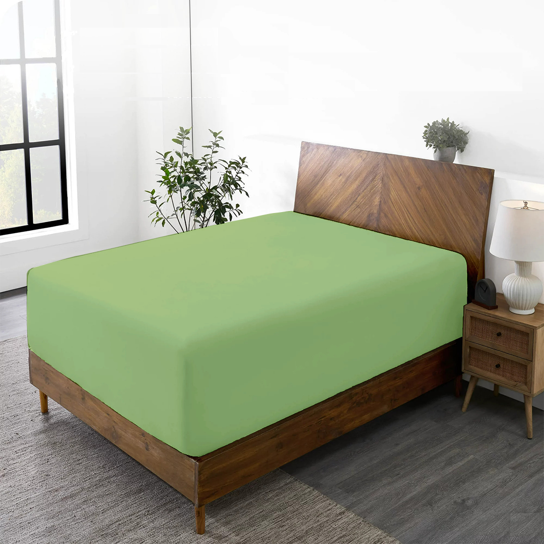 Sage Green Fitted Bedsheet1