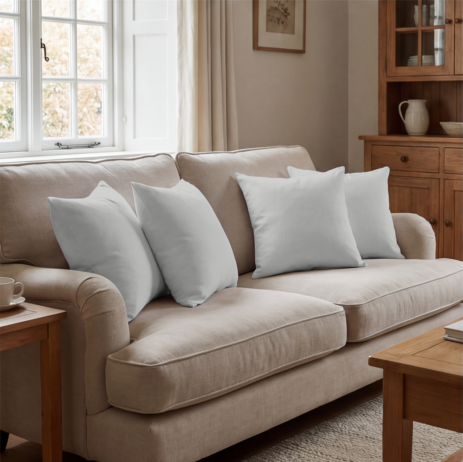 Light Grey Cushion Covers