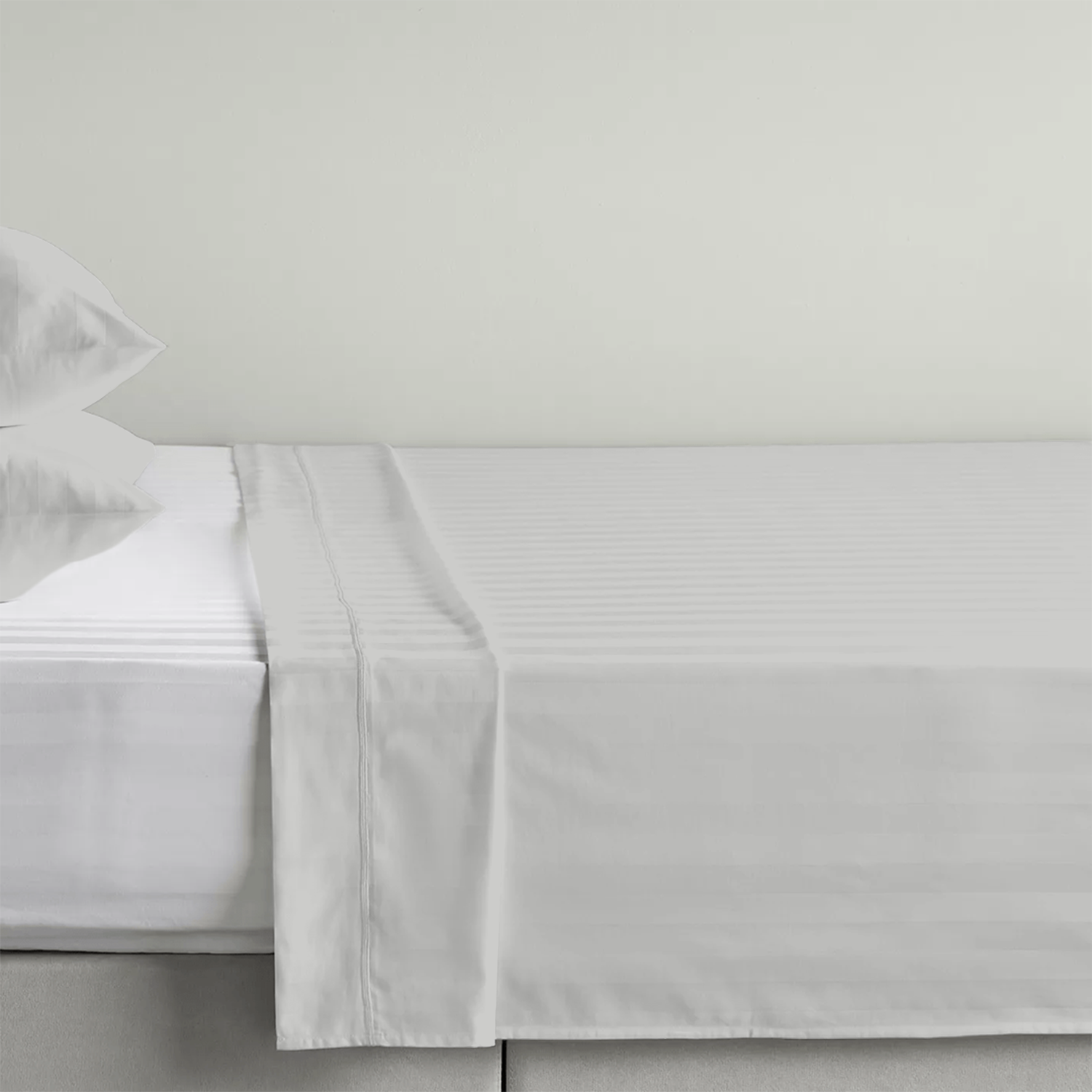 Light Grey Stripe Bed Sheets