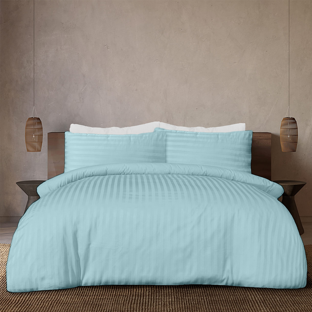 Light Blue Stripe Duvet Covers
