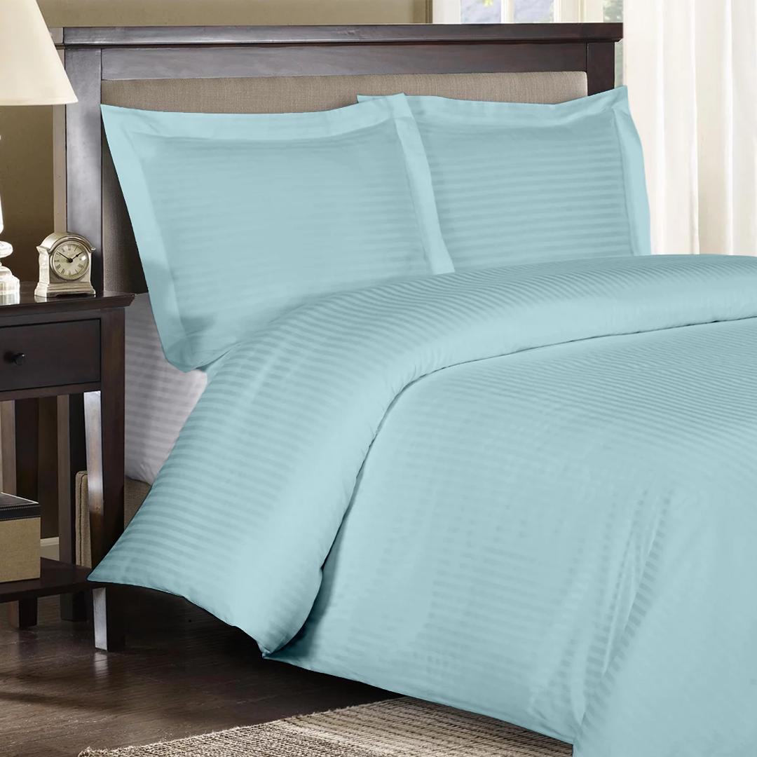 Light Blue Stripe Duvet Covers