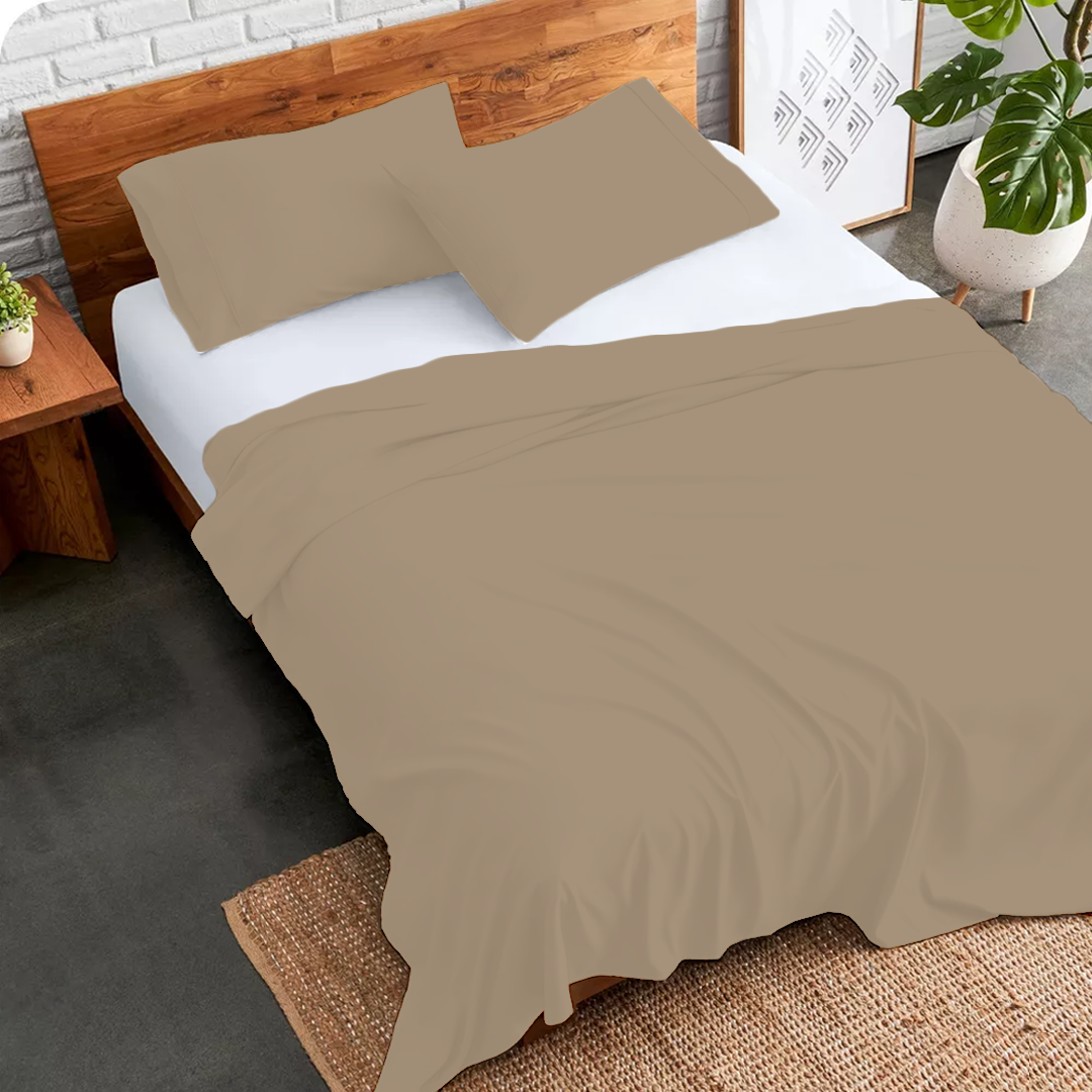 Pure Cotton Bedsheet Single Bed with 2 Pillow Covers