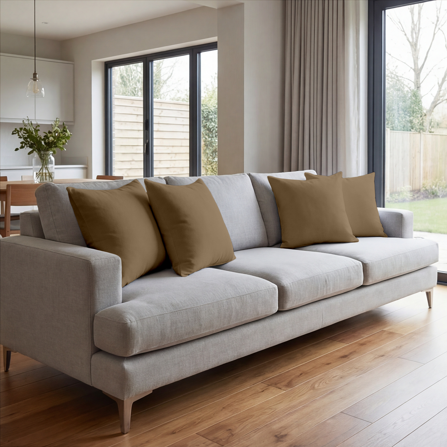 Taupe Cushion Covers