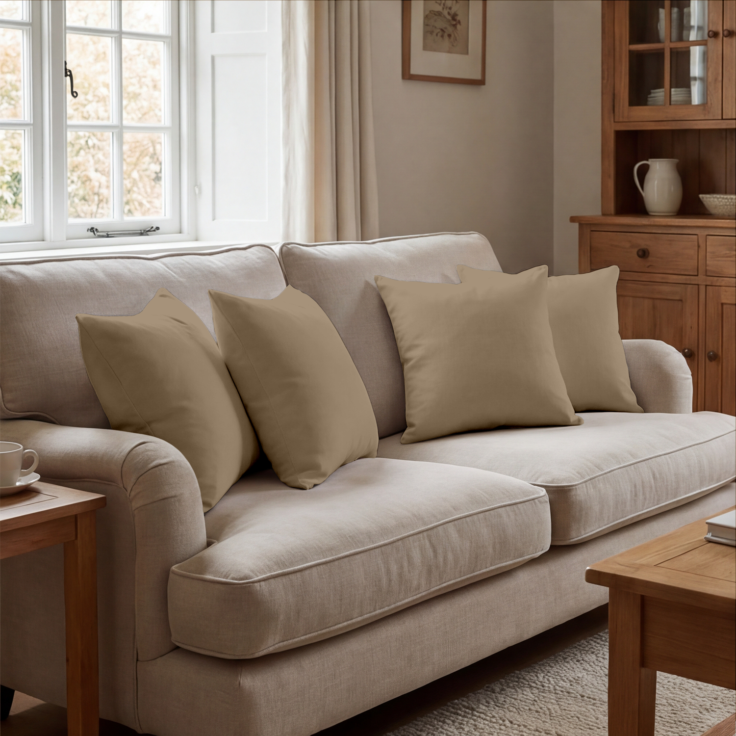 Taupe Cushion Covers
