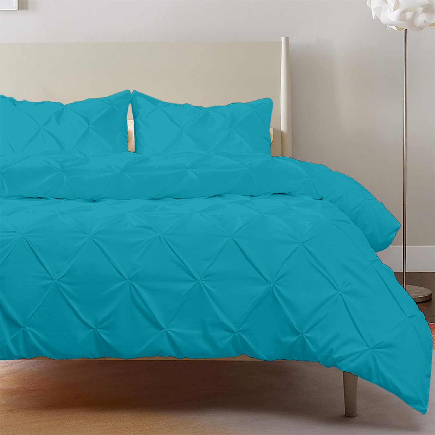 Turquoise Pintuck Duvet Covers