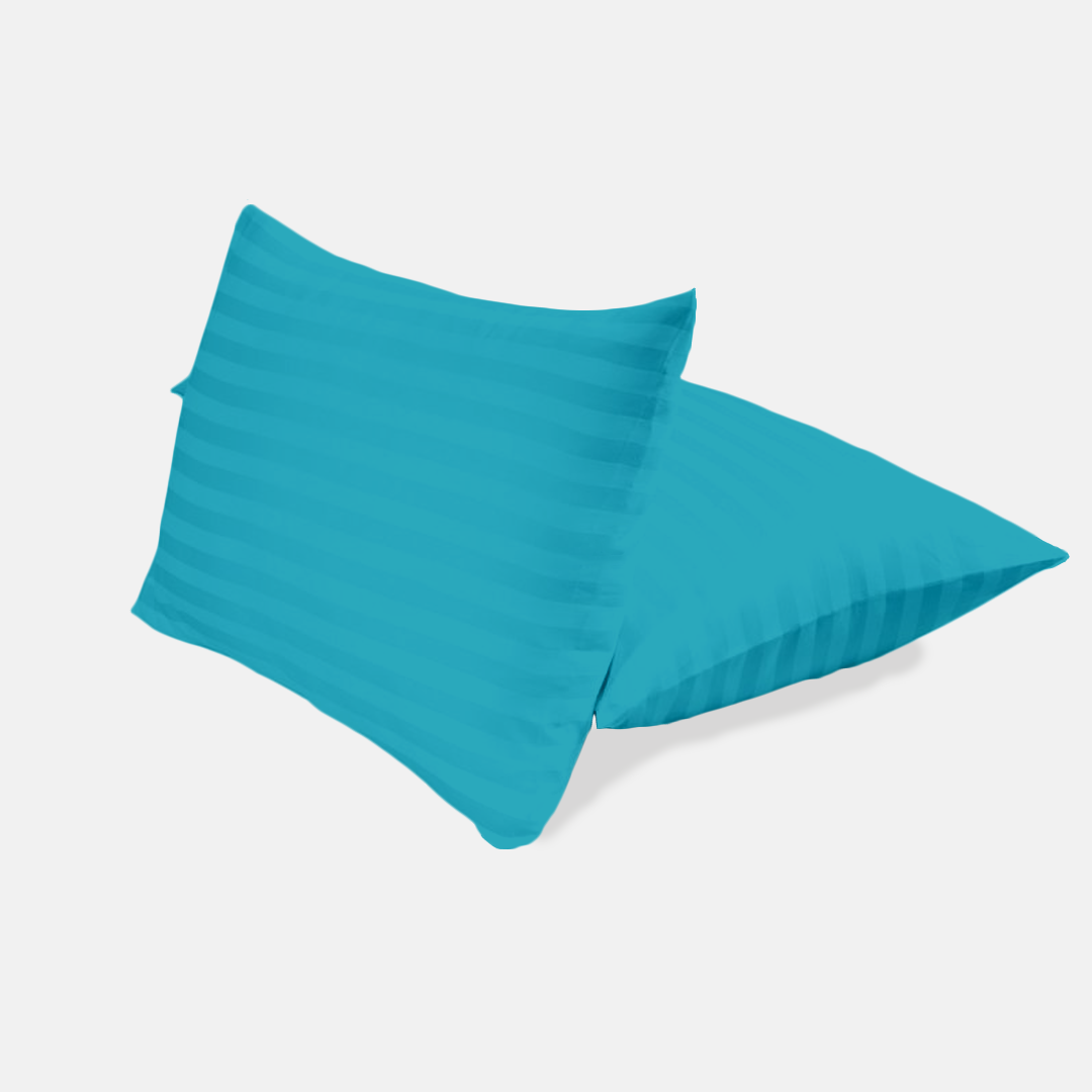 Turquoise Stripe Pillow Covers