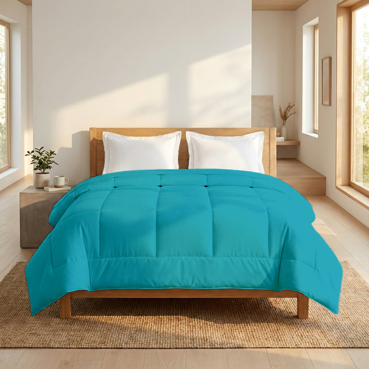 Turquoise 100 GSM AC Comforter