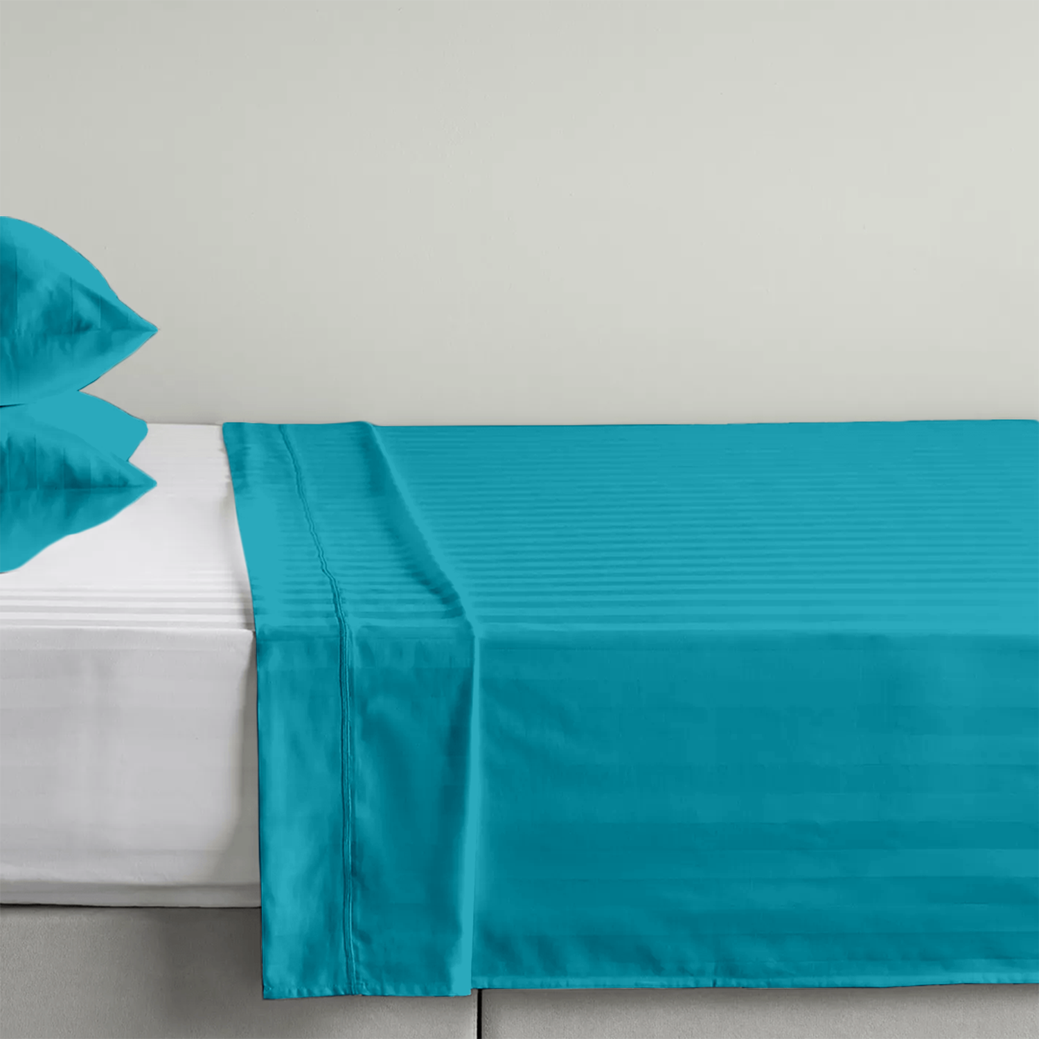 Turquoise Stripe Bed Sheets