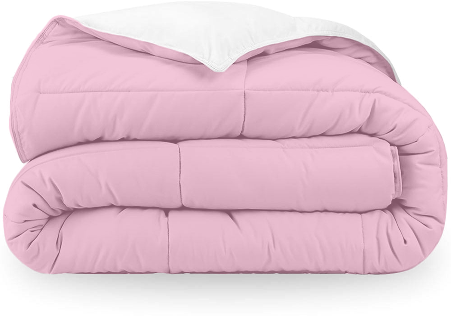 Pink and White Reversible Comforter
