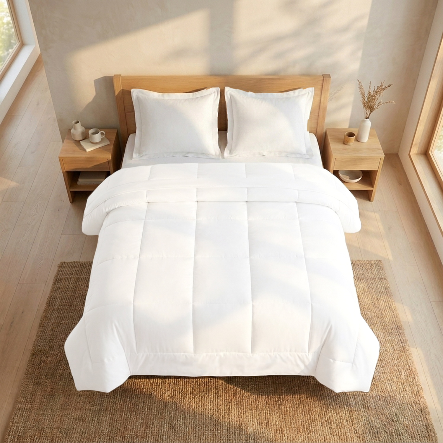 White 100 GSM AC Comforter