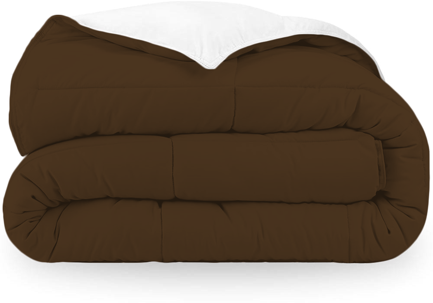 Chocolate and White Reversible Comforter