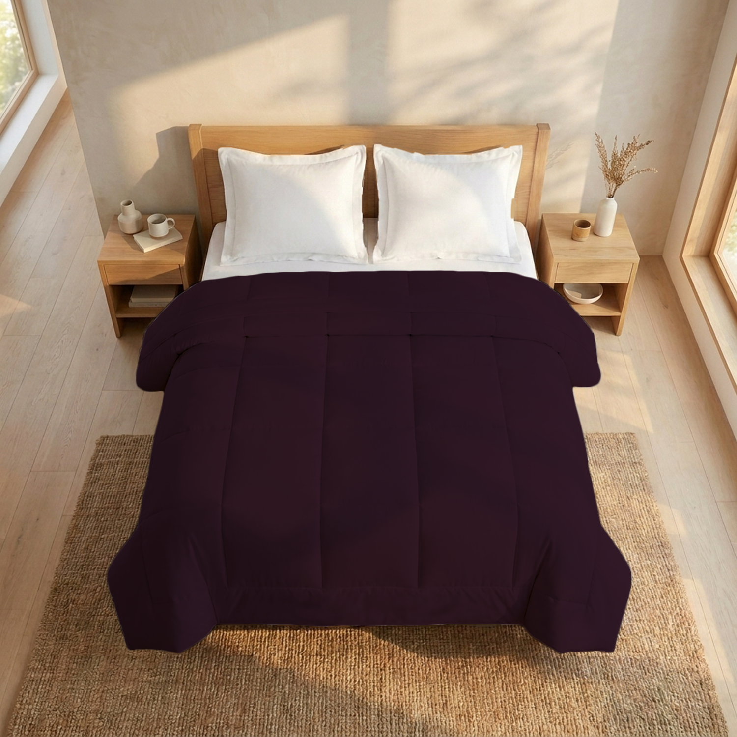 Wine 150 GSM Comforter
