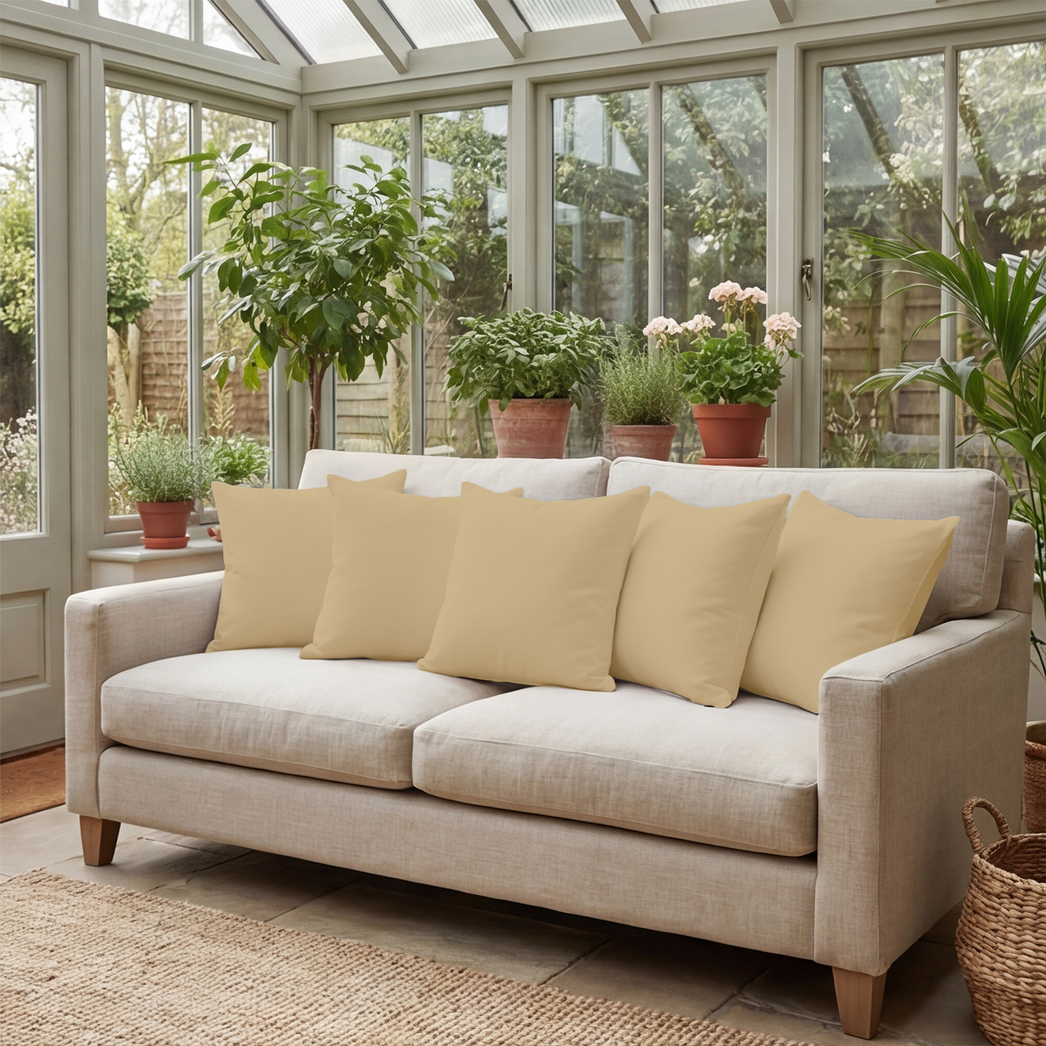 Beige Cushion Covers