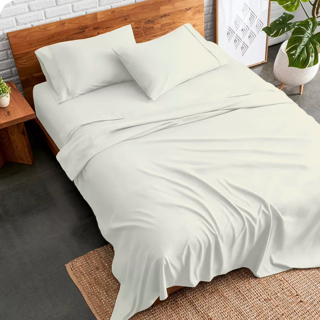 Ivory Bed Sheet Set