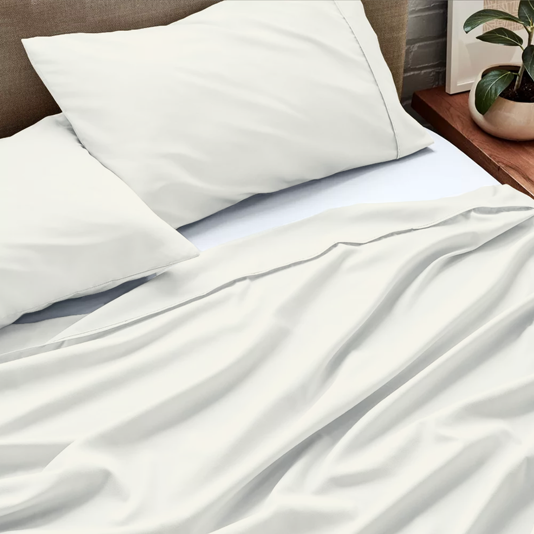 Flat Ivory Bed Sheet