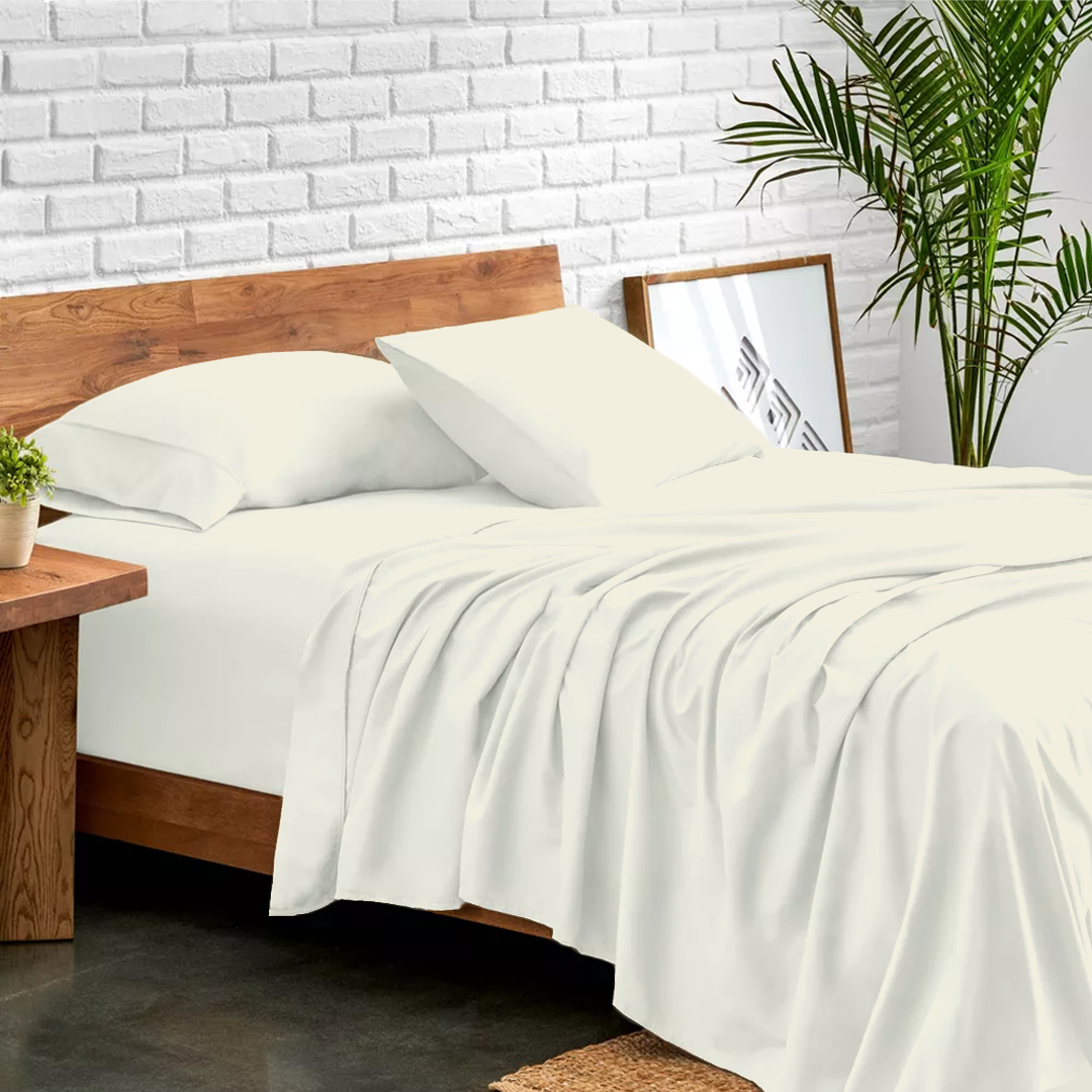 Ivory Bed Sheet Set