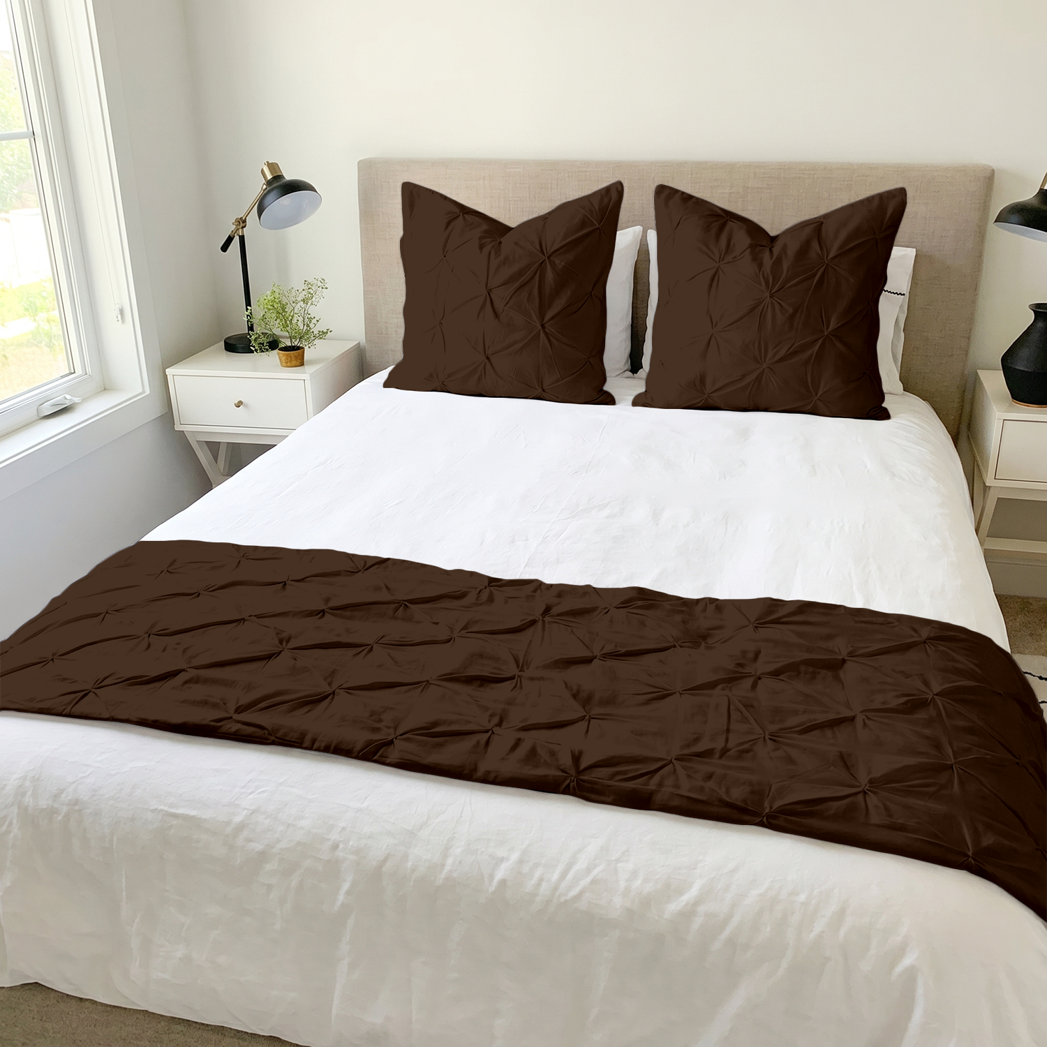 Chocolate Pinch Bed Runner