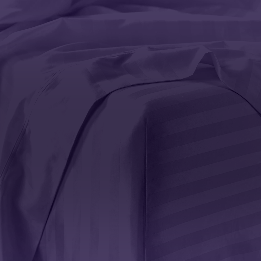 Purple Stripe Bed Sheet Sets