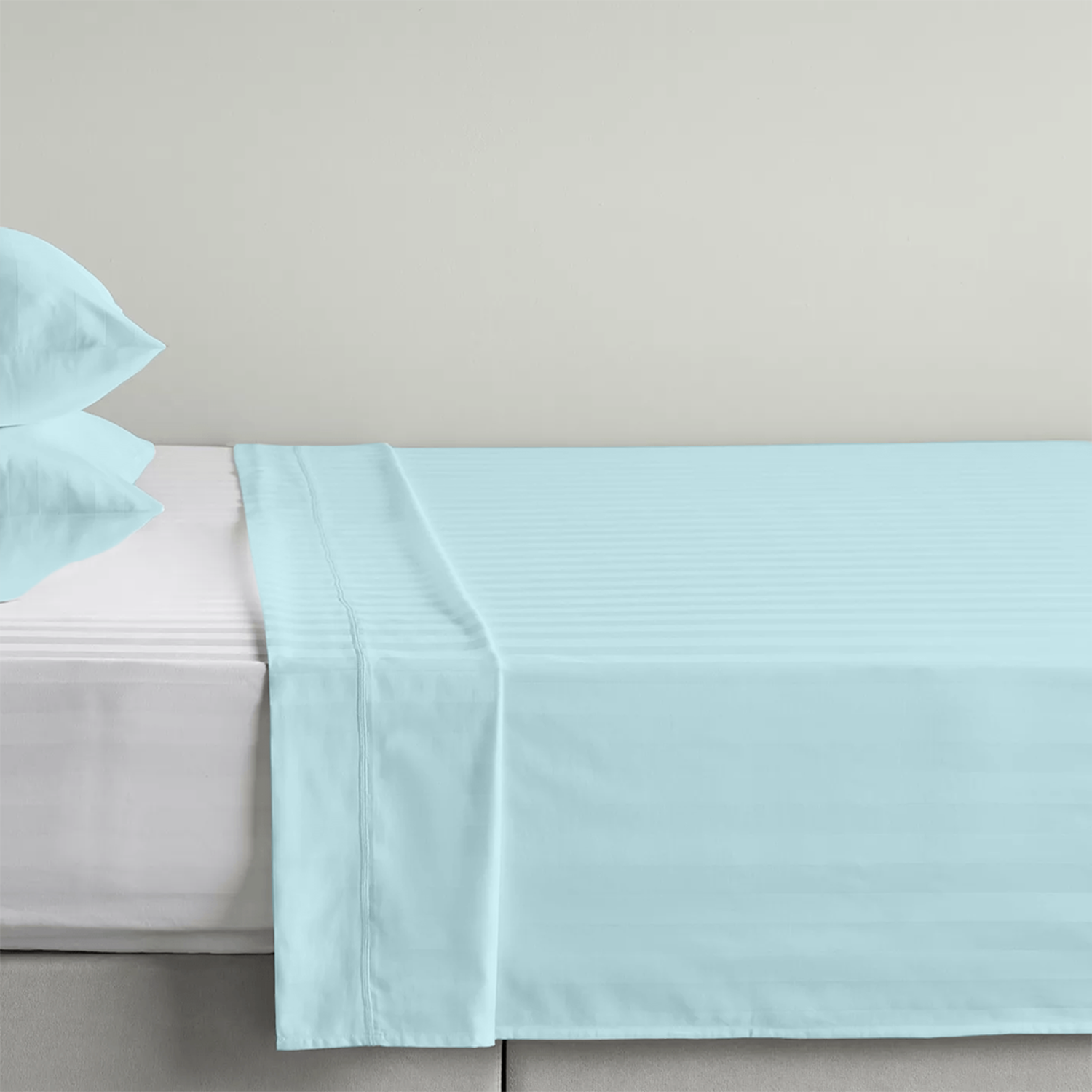 Light Blue Stripe Bed Sheets