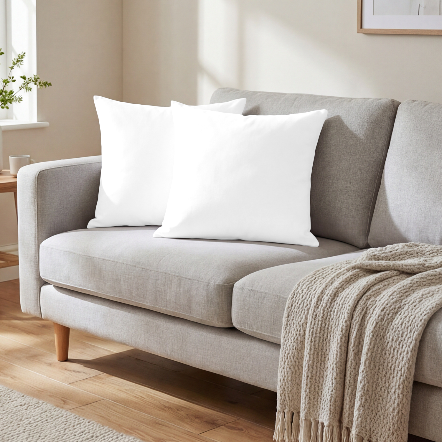 White Cushion Covers