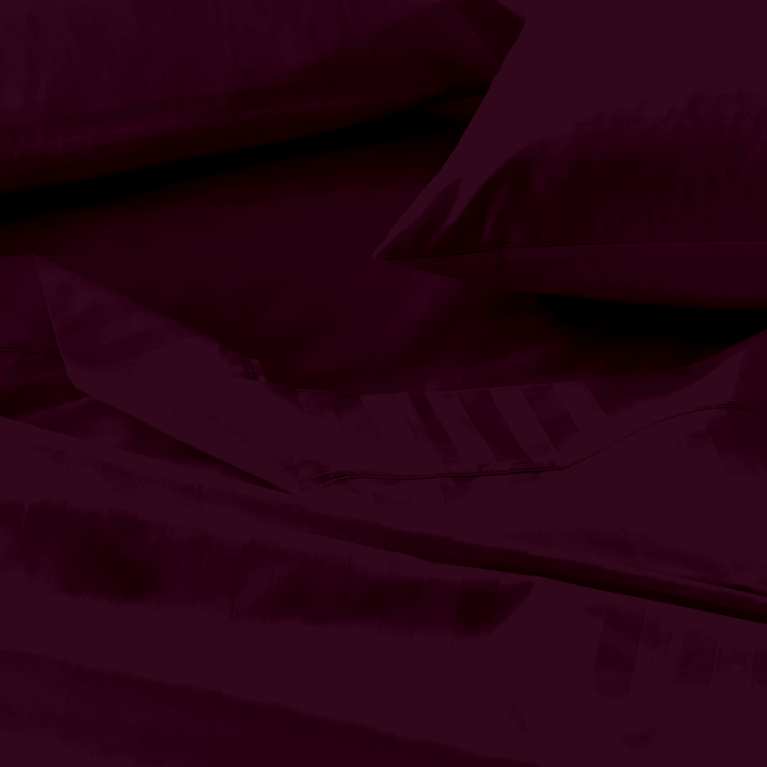 Wine Stripe Bed Sheet Sets