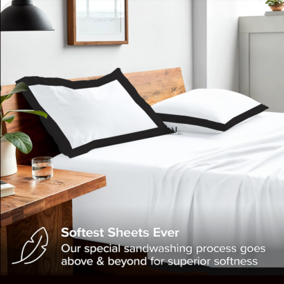 Black Dual Tone Bed Sheet Sets