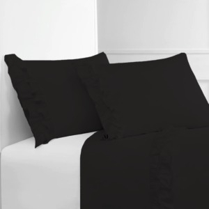Black Ruffle Bed Sheets