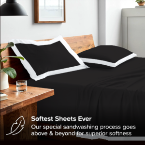 Black and White Dual Tone Bed Sheet Sets