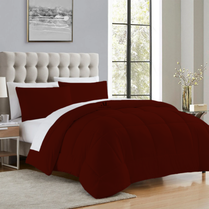 Burgundy Comforter Set
