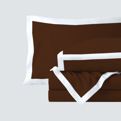 Chocolate and White Dual Tone Bed Sheet Sets