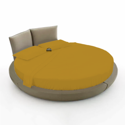 Gold Round Bed Sheets