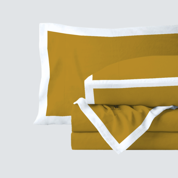 Gold and White Dual Tone Bed Sheet Sets