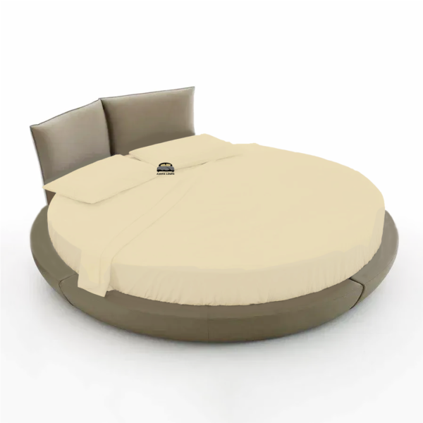 Ivory Round Bed Sheets