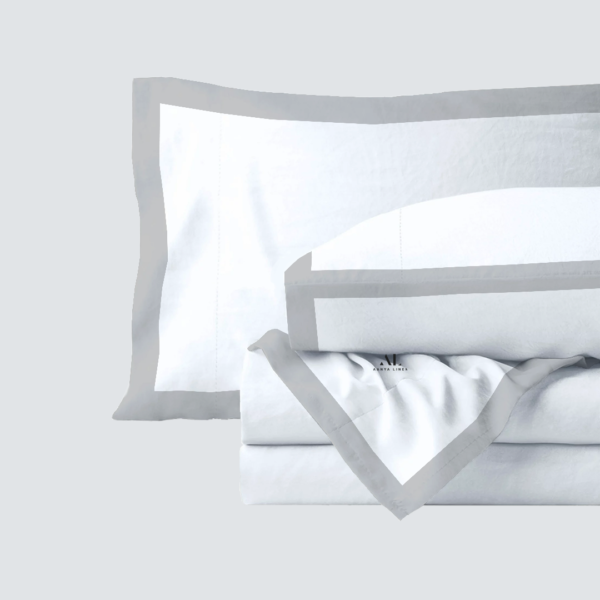 Light Grey Dual Tone Bed Sheet Sets